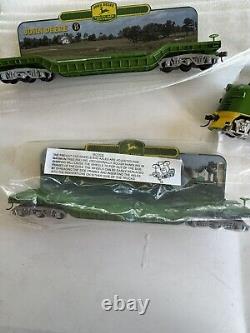 Rare John Deere Express Creek Hawthorne Village Train Set withCOA NEW