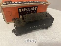 Rare Lionel Original Vtg Prewar 2224w Cast Whistle Train tender car inclds Box