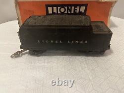 Rare Lionel Original Vtg Prewar 2224w Cast Whistle Train tender car inclds Box