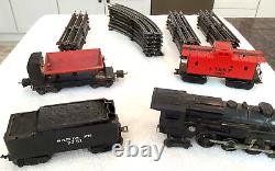 Rare Marx 1829 Smoker O Train Set 3 Pieces + Lionel Dump Car + Track UNTESTED