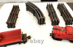 Rare Marx 1829 Smoker O Train Set 3 Pieces + Lionel Dump Car + Track UNTESTED