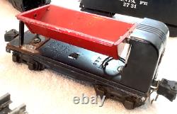 Rare Marx 1829 Smoker O Train Set 3 Pieces + Lionel Dump Car + Track UNTESTED