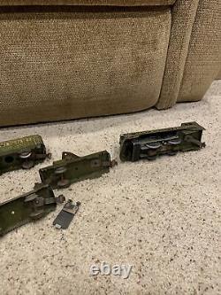 Rare Marx Army Supply Train 500 Tin Toys Locomotive Car lot vintage