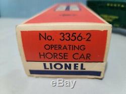 Rare Nos Lionel Postwar Trains Separate Sale 3356-2 Operating Horse Car