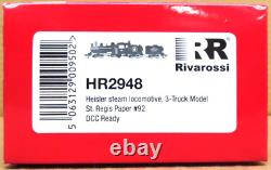 Rivarossi Hr2948 Heisler Steam Locomotive 2-truck Model St. Regis Paper #92 Ho