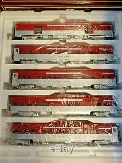 Rock Island K-Line K-28841 MTH Streamline Golden Rocket Passenger Car Train Set