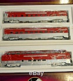 Rock Island K-Line K-28841 MTH Streamline Golden Rocket Passenger Car Train Set