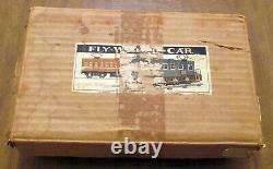 SAKAI Fly Wheel Car Occupied Japan Very Rare Vintage Windup Train Tracks Box