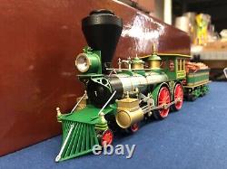 SMR Trains Brass C. P. R. R? Atlantic? (1864) 4-4-0 Steam Engine & Box Car with Sound