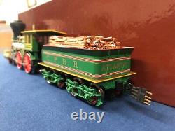 SMR Trains Brass C. P. R. R? Atlantic? (1864) 4-4-0 Steam Engine & Box Car with Sound