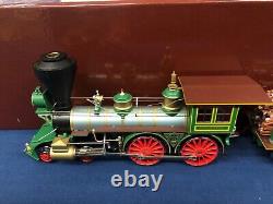 SMR Trains Brass C. P. R. R? Atlantic? (1864) 4-4-0 Steam Engine & Box Car with Sound