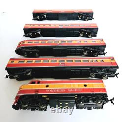 Set of 5 Athearn Trains F7A Super Pwr SP Daylight 6441 Locomotive with 4 Cars