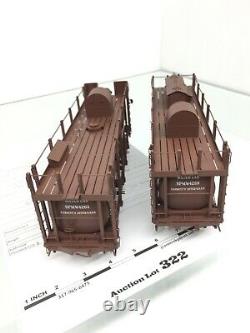 Southern Pacific Fire Train Outstanding Brass O Scale 2 Rail 2 Tank Cars New SP