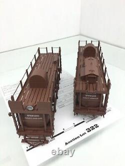 Southern Pacific Fire Train Outstanding Brass O Scale 2 Rail 2 Tank Cars New SP