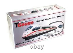 T Gauge 1450 Scale German Railways ICE 8 Car Starter Set with120mm Loop Track