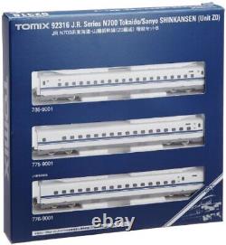 TOMIX N scale 92316 N700 Tokaido Sanyo Z0 Extention B-Set 3cars Model Train