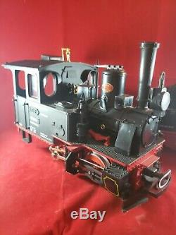 TRAIN LBG 2015D Steam Engine With Conductor Plus One Car G Scale