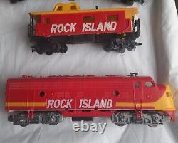 TYCO HO Model Train Rock Island Union Pacific Engines Cars Tracks UNTESTED as is