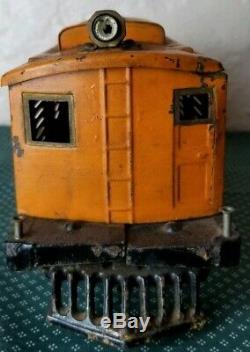 The Ives Railway Lines Train Engine Locomotive #3235 Freight Cars Orange