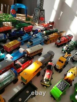 Thomas & Friends Wooden Railway Train Lot 115+ Pieces Locomotives Cars Vehicles