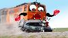Train Crash Monster Trains Crush Cars On Railroad Woa Doodland