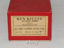 Train Ken Kidder Brass #3540 HO Brass 55-Foot McKeen Motor Passenger Car Painted