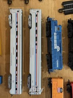 Train Lot 3 Engines, Cars, Tracks, Houses, Tracks, Etc At Hearn Bachmann