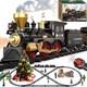 Train Set For Kids Remote Control Train Toys Withsteam Locomotive, Passenger Car