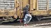 Train Stops Suddenly Man Walks Between Rail Cars At Blocked Railroad Crossing Woodlawn Ohio Train