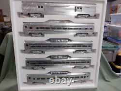 Trains MTH 5-Car 70' Scale Aluminum Passenger Set California Zephyr 15 New