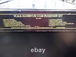 Trains Weaver Gold Ed Scale Aluminum 5-Car Passenger Set Painted New