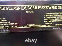 Trains Weaver Gold Ed Scale Aluminum 5-Car Passenger Set Painted New