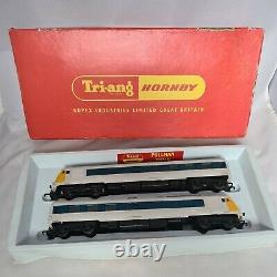 Triang Oo Gauge R555c Br Grey Blue Pullman Train 2 Car Set Boxed W60097 W60095