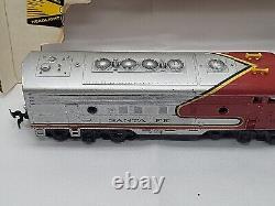 Tyco 3 Cars Mantua T224H T230HC HO Red Box Santa Fe F9 A &B Locomotives Dummy