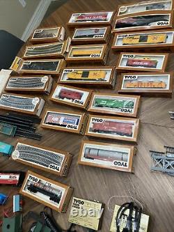 Tyco Ho Train Lot Rock Island Locomotive Rail Boxed Mega Lot