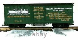 USA Trains #r-19038 Lima Locomotive Works Wood Box Car #785 - Brand New In Box