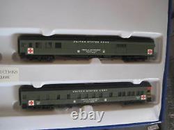 Us Army Military Train Set F3 A Loco And 4 Passenger Cars-dcc/dc/sx Sound Traxx