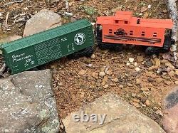 VINTAGE 73pc LIONEL O SCALE TRAIN COLLECTION LOCOMOTIVE CARS TRACK SWITCHES (4F)
