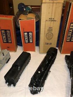 VINTAGE LIONEL TRAIN LOT 736 2671W LOCOMOTIVE TENDER CAR ETC TRACK w BOXES LOOK