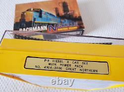 VTG NOS Buchmann F-9 Diesel 4 car electric train set withpower pack 4304- Untested