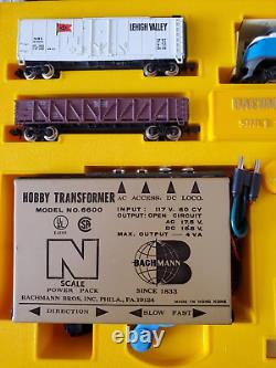 VTG NOS Buchmann F-9 Diesel 4 car electric train set withpower pack 4304- Untested