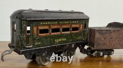 Vintage 1945 American Flyer Train Lot 300AC Locomotive, Tender, Seattle 3120 C