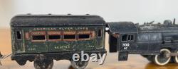 Vintage 1945 American Flyer Train Lot 300AC Locomotive, Tender, Seattle 3120 C