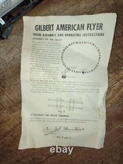 Vintage 1950's GILBERT AMERICAN FLYER LINES STEAM ENGINE TRAIN SET 135 Pieces