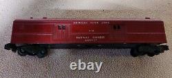 Vintage American Flyer Train with coal tender and passenger cars. Locomotive #316