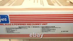 Vintage American Flyer Wabash Freight Set 2 PA-1 Diesel Engines & 6 Train Cars