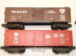 Vintage American Flyer Wabash Freight Set 2 PA-1 Diesel Engines & 6 Train Cars