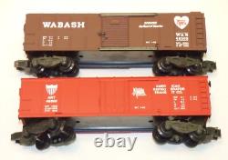 Vintage American Flyer Wabash Freight Set 2 PA-1 Diesel Engines & 6 Train Cars