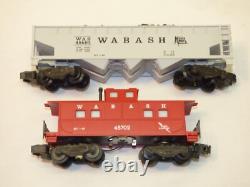 Vintage American Flyer Wabash Freight Set 2 PA-1 Diesel Engines & 6 Train Cars