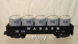 Vintage American Flyer Wabash Freight Set 2 PA-1 Diesel Engines & 6 Train Cars